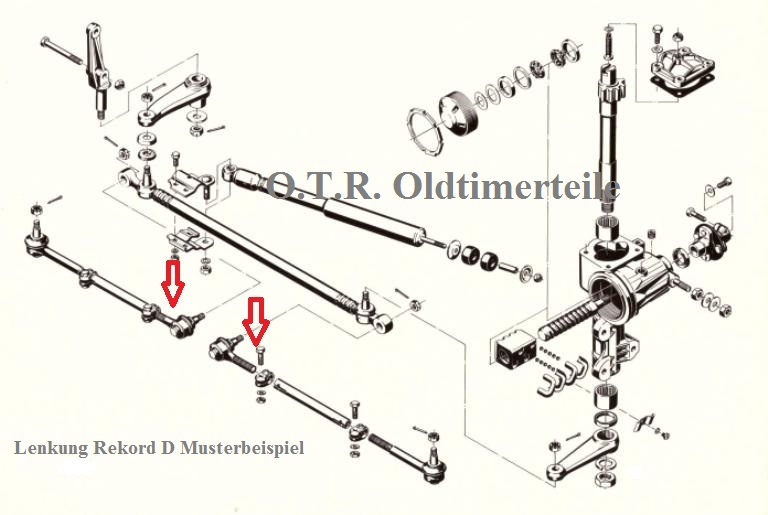 Spurstangenkopf innen/lang, ital. Prod. A-Qualität (13,3 mm) Fiat