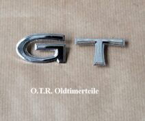 Schriftzug GT für den Opel GT am Kotflügel und am Heck
